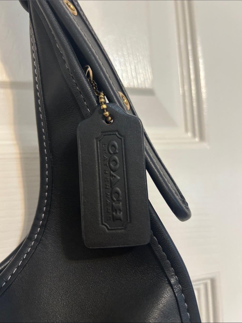 Coach black leather hobo bag - Picture 2 of 6